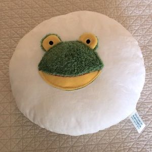 Alan Stuart Froggy pillow, new without tags